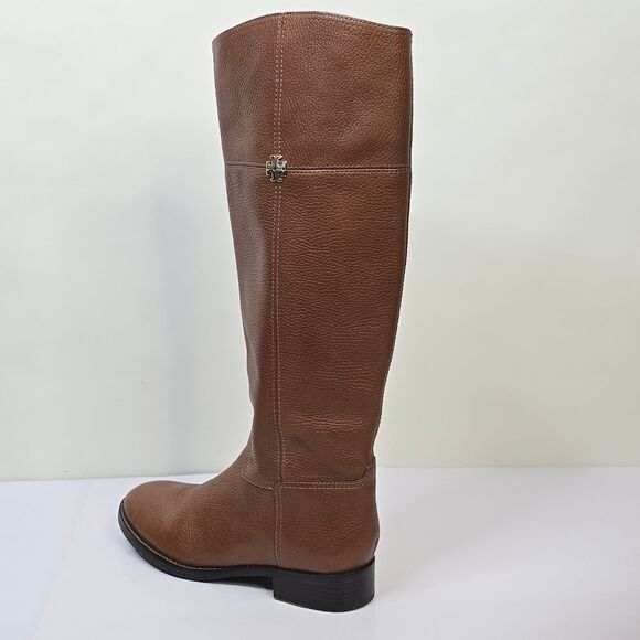 Tory Burch Brown Jolie Leather Riding Boots - Picture 9 of 10